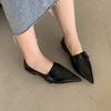 Fashion Spring Women Leather Shoes Pointed Toe Retro Single Shoes Autumn British Style Shallow Slip On Ballerina Flats Zapatos De Mujer
