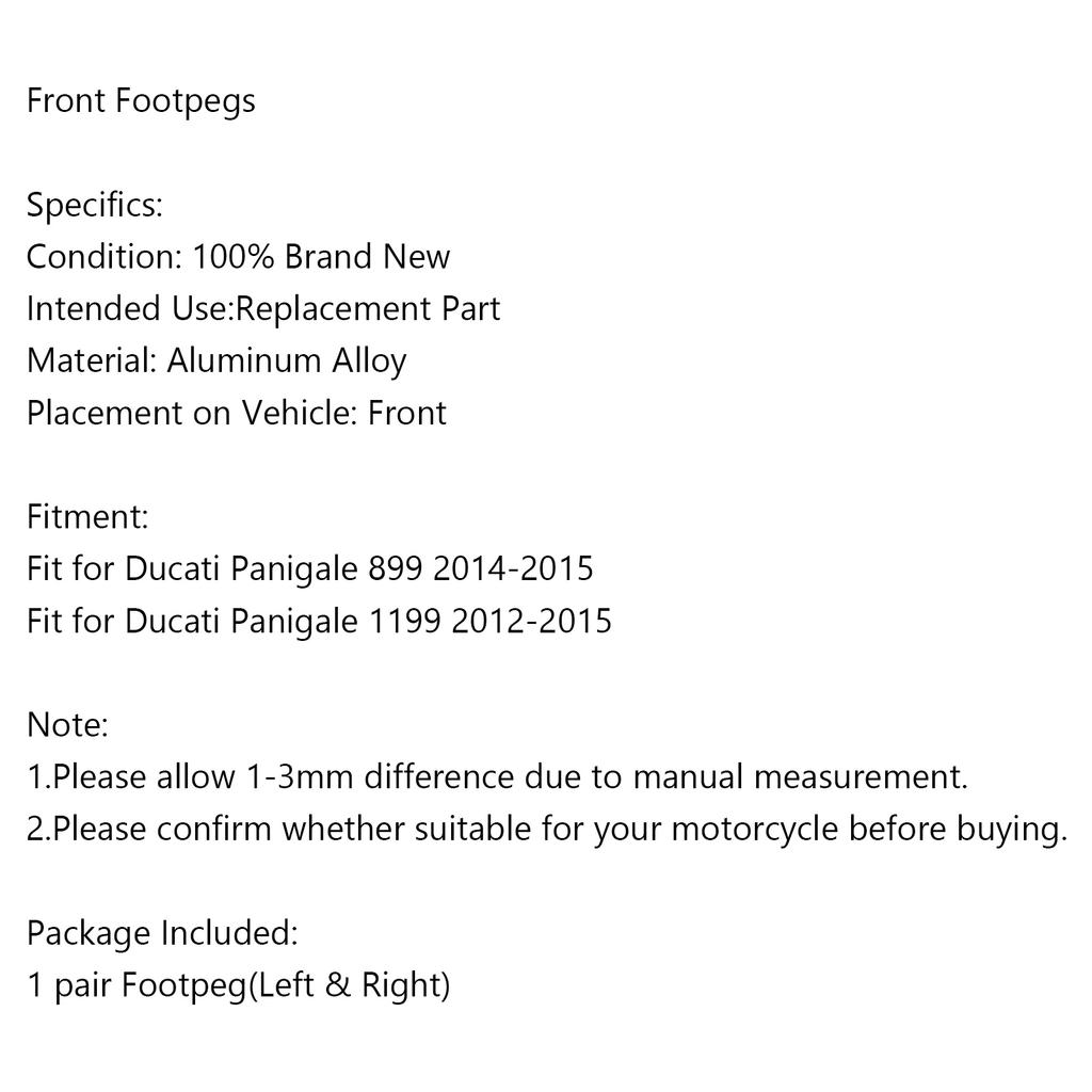 Передние подножки для Ducati Panigale 899 14-2015 Panigale 1199 2012-15