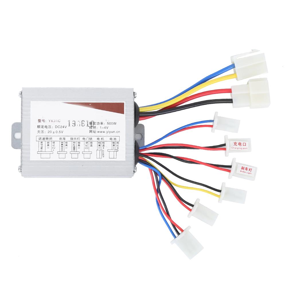 Электровелосипед Литиевая Батарея Накопитель Энергии Универсальная Ручка Газа 24В500Вт Набор Контроллера Щеточного типа