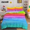Abstract Rainbow Colorful Bedding Set Queen King Sinlge Duvet Cover Dream Polyester Comforter Covers Pillowcase Soft Bedclothes