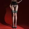 Женские колготки с кружевной отделкой, цветочные, имитация длинного гольфа, носки Аврора, эластичные, ультратонкие, бесшовные, блестящие, прозрачные колготки
