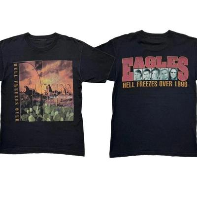 Двусторонняя футболка Eagles Hell Freezes Over 1995 World Tour T-T-shirt