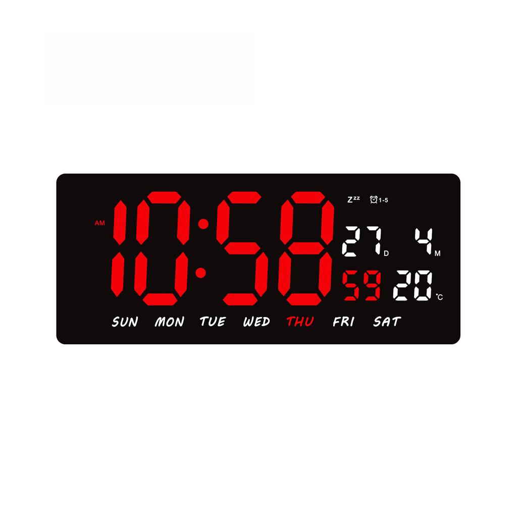 Hot Selling LED Electronic Clock - Simple Large Screen Multifunctional Perpetual Calendar Digital Display Wall Clock 3604