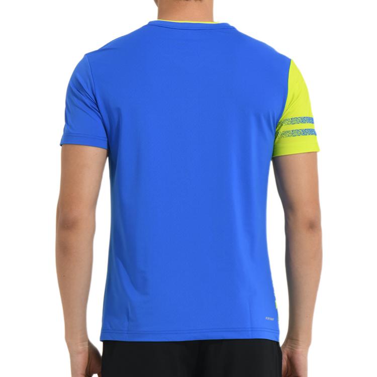 Li Ning T Shirts Men's Crystal Blue V Neck Moderate Other AAYS071-3