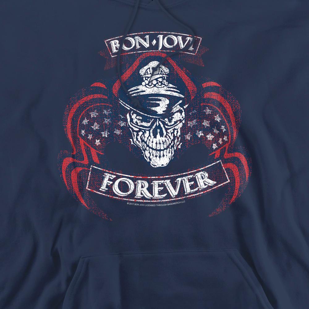 Bon Jovi Unisex Adult Forever Skull Hoodie