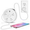 Surge Protector Power Strip with 4 Outlets & 2x USB Ports for Tablet Smartphones