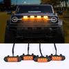 4 In 1 Raptor-style Grille Light LED Grill Mount Assemblies Front Grille Running Lights for Off Road Trunk SUV Ford