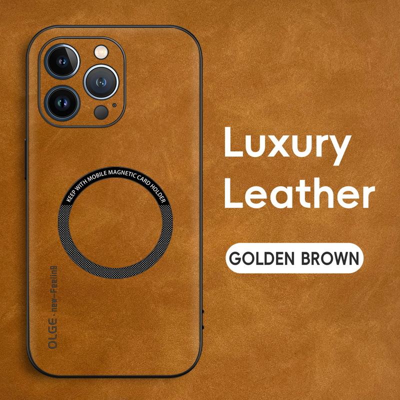 Чехол из овчины для iPhone 16 15 Pro Max 14 13 12 11 Samsung S25 S24 FE S23 Ultra Xiaomi 13T Huawei P60 противоударный магнитный чехол