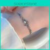 Sophisticated Alloy Moon And Star Crystal Bracelet Delicate Zircon Jewelry
