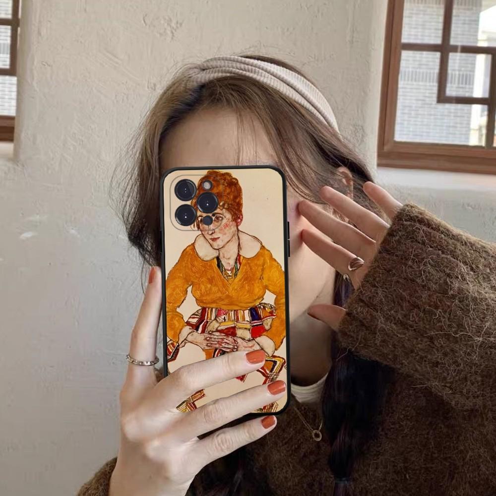 Чехол для телефона Эгон Шиле Для iPhone 14 11 12 13 Mini Pro Max 8 7 6 6S Plus X SE 2020 XR XS Funda Case