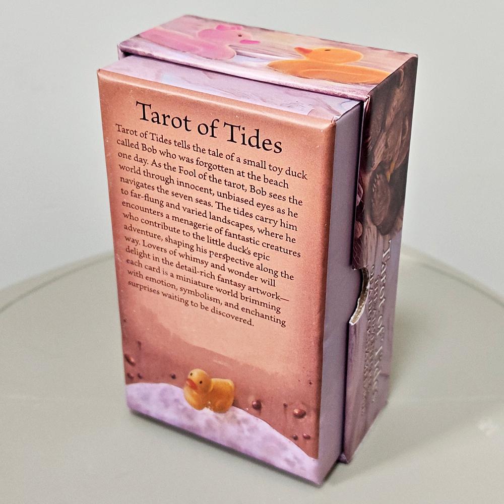 Tarot of Tides: The Adventures of A Duck Named Bob ― Unique 78-Card Tarot Deck 12*7cm in Rigid Box - Double-embossed Cardstock