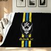 DUHOK SC Logo Print Flannel Blanket High Quality Warm Comfortable Cover for All Seasons Perfect for Gifts Home Decor