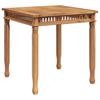 Garden Dining Table 80 x 80 x 80 cm Solid Teak Wood