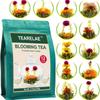 TEARELAE Цветущие чайные цветы 12шт. Цветущие чайные шарики в индивидуальной упаковке