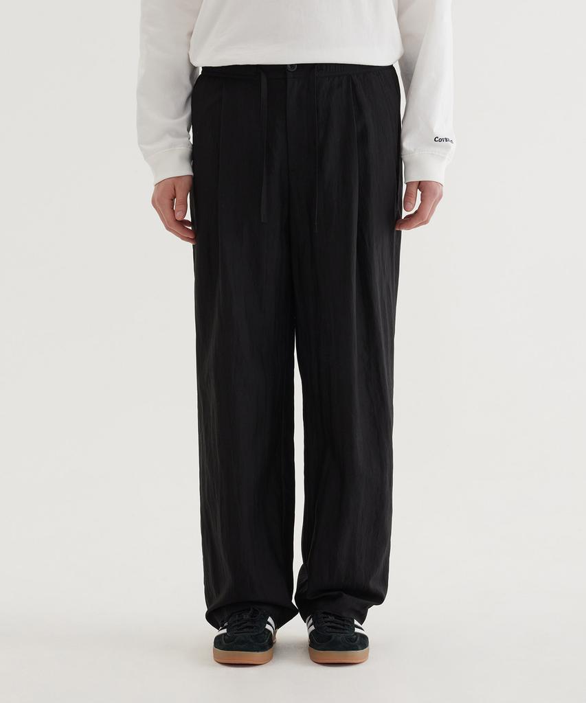 COVERNAT Semi-Wide Fluid Easy Pants Black