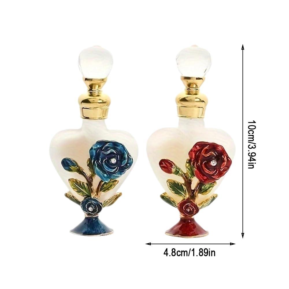 Metal Base Essential Oil Bottle 5/10ML Perfume Bottles Exquisite Glass Bottle Creative Gift