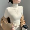 Semi-turtleneck Bottoming Shirt Women's 2025 Autumn and Winter New Tight-fitting Long-sleeved T-shirt Slim-fitting and Thin Foreign-style Top