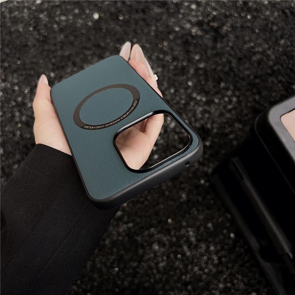PU Leather Wireless Charging For Magnetic Case For Honor 400 Lite Honor400Lite G Soft Back Cover