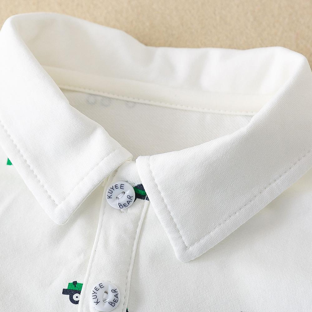 Baby Boys Cotton POLO Shirt Kids Lapel Casual Spring Autumn Children Pullover T-shirt 2-5 Years Old Boys Long Sleeved Clothing