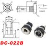 10Pairs DC Power Socket Jack Male Female Panel Mount Connector 5.5x2.1mm/2.5mm DC Power Plug DC005 DC099 DC022/022B DC025
