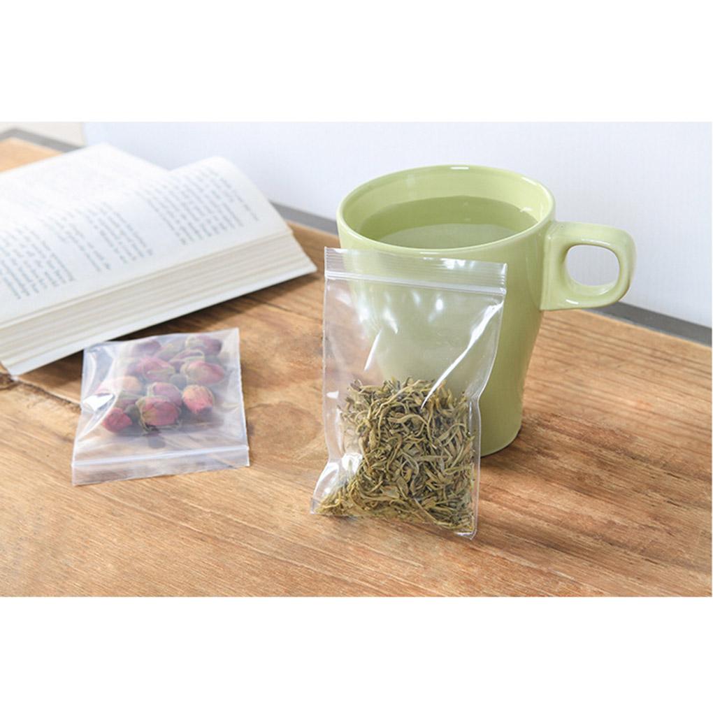 100 шт. прозрачные пакеты для хранения продуктов питания, упаковка для ювелирных изделий, многоразовый вакуумный пакет для сохранения свежести