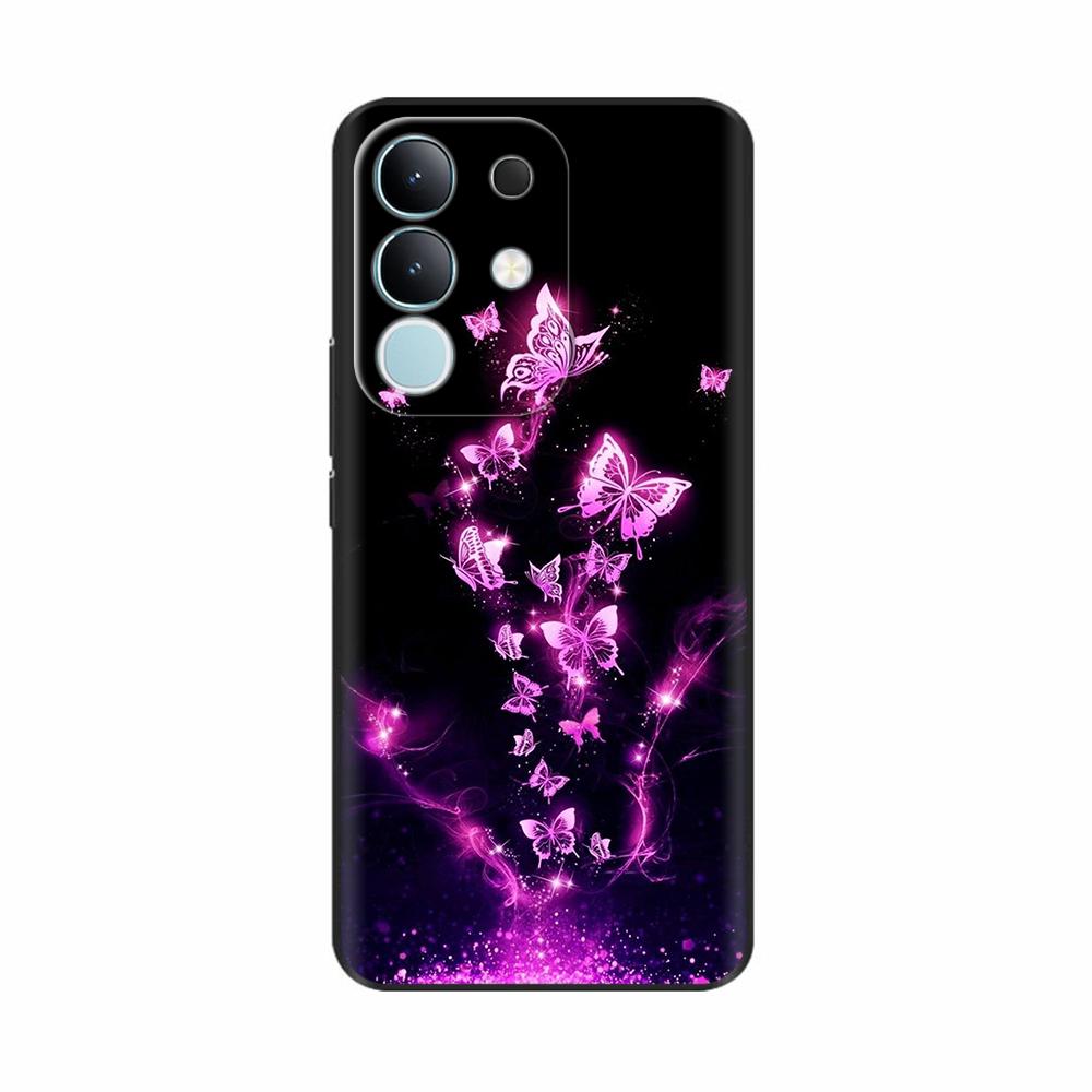Для Vivo Y29 4G Чехол Милый Панда Мягкий Жидкий Силиконовый Чехол для Телефона Для Vivo Y29 4G Чехлы Y 29 Защитный Мультяшный Чехол на Заднюю Панель
