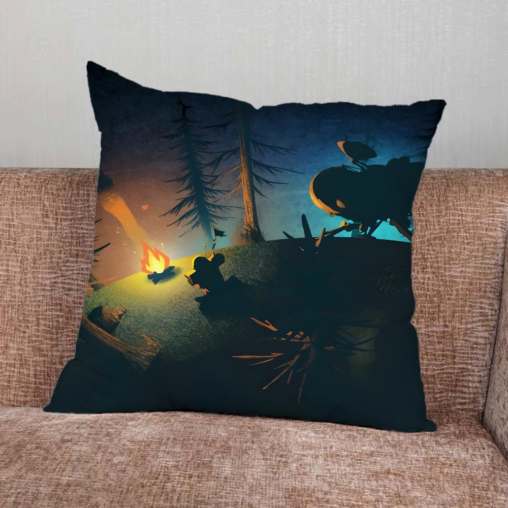 Подушка-чехол для игры Outer Wilds для дома, спальни, автомобиля, офиса, декора гостиной, чехол на диванную подушку, подходящий