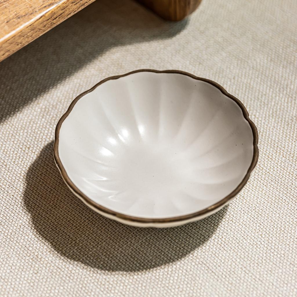 Premium Sense Simple Taste Plate Ceramic Plate Dipping Plate Household Restaurant Fruit Plate Dessert Plate Tableware
