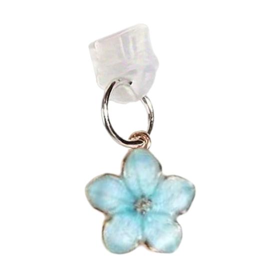Cherry Blossom Dust Plugs Pendant for Phone Type C Charging Port Dust Plugs Charm Wear-Resistant Phone Accessories