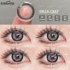 Eyeshare Цветные контактные линзы, серые натуральные мягкие линзы, розовые цветные контактные линзы для макияжа, коричневые линзы, цветные косметические линзы для очков, 1 пара