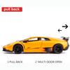 Масштаб 1/36, литая модель автомобиля Murcielago, игрушечный автомобиль из цинкового сплава для детей, игрушечный автомобиль с откатным механизмом для малышей, подарок для мальчиков и девочек