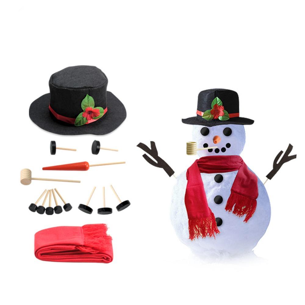 Scarf Snowman Dressing Making Kit Carrot Noses Christmas Snowman Kit Winter