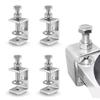 Set of 4 Stainless Steel C-Clamps, 45mm, for Carpentry, Fixing, Welding, Rustproof, Durable, Adjustable Clamps, Woodworking, Building, Home Use,