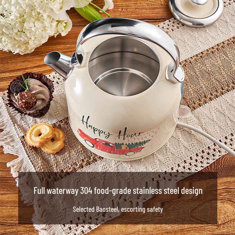 Электрический чайник Zoomland Retro 1,7 л, вилка CN (адаптер в комплекте)