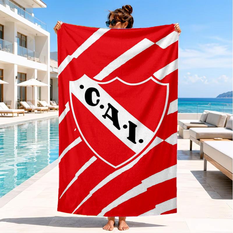 Club Atletico Independiente Beach Towel, Quick-drying, Easy to Care for, Suitable for Both Fitness and Beach Vacations,Sports Essential