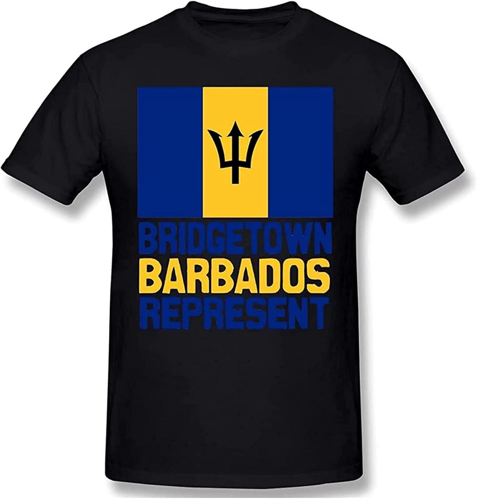 Bridgetown Barbados Represent Nerd T-Shirt Black Graphic Unisex Tee Shirt
