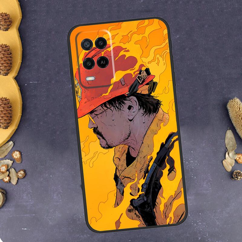 Firefighter Heroes Fireman Phone Case For Oppo A79 A18 A38 A58 A78 A98 A17 A40 A60 A80 A16 A76 A96 A15 A74 A94 A54 A77