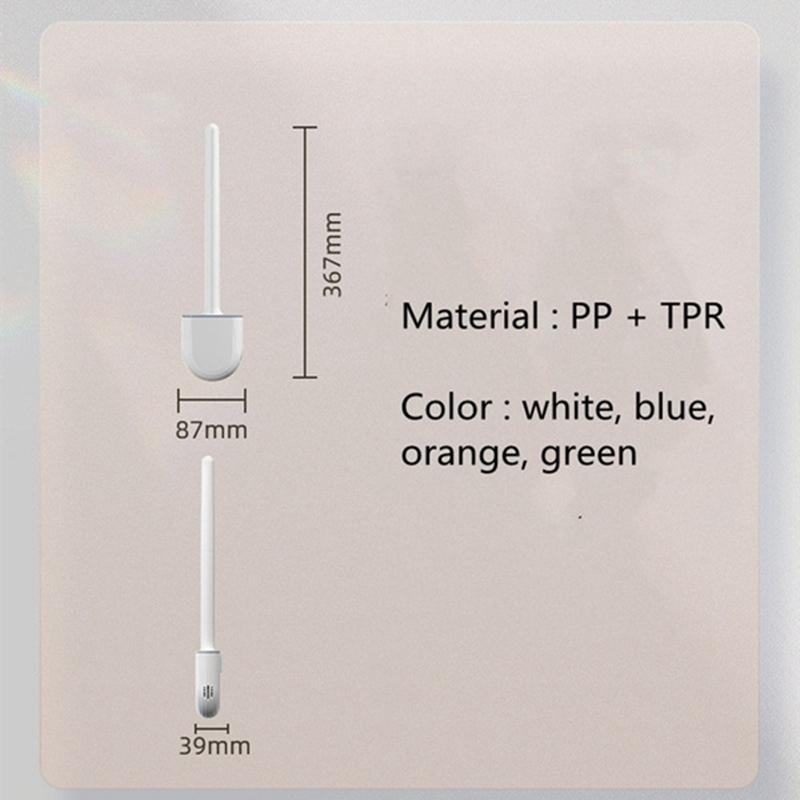 Силиконовый держатель для туалетной щетки для ванной комнаты, основание с вентиляционным отверстием, нескользящая пластиковая ручка, гибкая угловая щетка для чистки