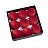 9pcs/set Flocking Velvet Christmas Balls Glitter Xmas Tree Pendant Christmas Spheres  Party Favors
