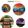 Space-saving 3D Tear-away 2027 Desk Calendar with LED Light for Neat Desks