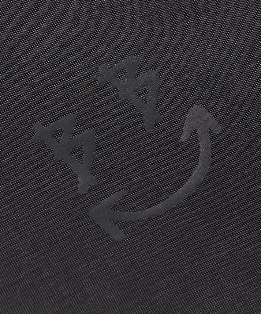 BLACKBLOND Vividi Shadow Smile Lip Pigment Short Sleeve T-Shirt (Vintage Black)