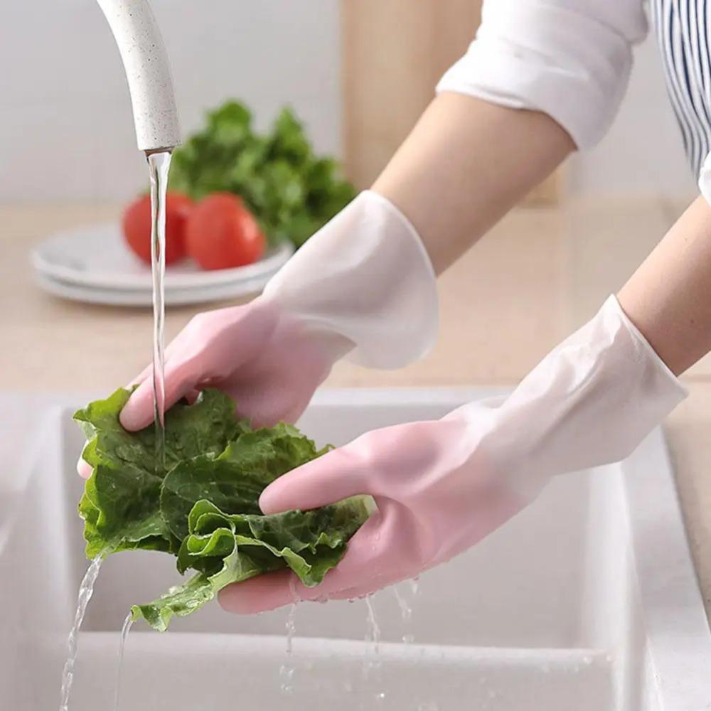 Durable Household Cleaning Gloves Anti-slip Rubber Gloves Gifts Kitchen Dishwashing Gloves