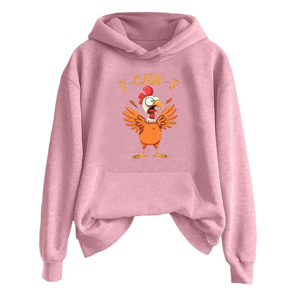 Женская модная повседневная толстовка с длинным рукавом, капюшоном и принтом