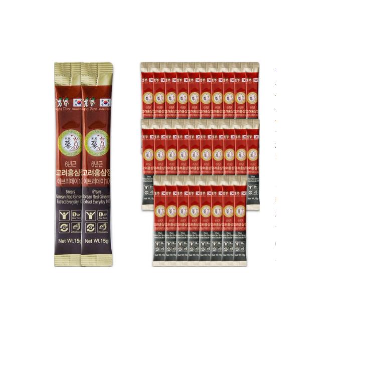 6 Years Korean Red Ginseng Premium Extract  15g X 30,100 Sticks, EVERYDAY