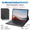 For Microsoft Surface Pro 4 5 6  Pro7 Wireless Portable Bluetooth 3.0 Touchpad Keyboard TPU Cover Holster Protective Tablet Case