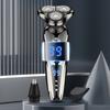 3-In-1 Men's Electric Shaver - USB Rechargeable Portable Shaver with Nose Hair Trimmer and 3D Floating Blade, Digital Display