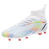 Футбольные бутсы с высоким верхом, мужские и женские кроссовки с шипами, настоящие длинные шипы, нескользящие, профессиональные футбольные бутсы для взрослых для искусственной травы