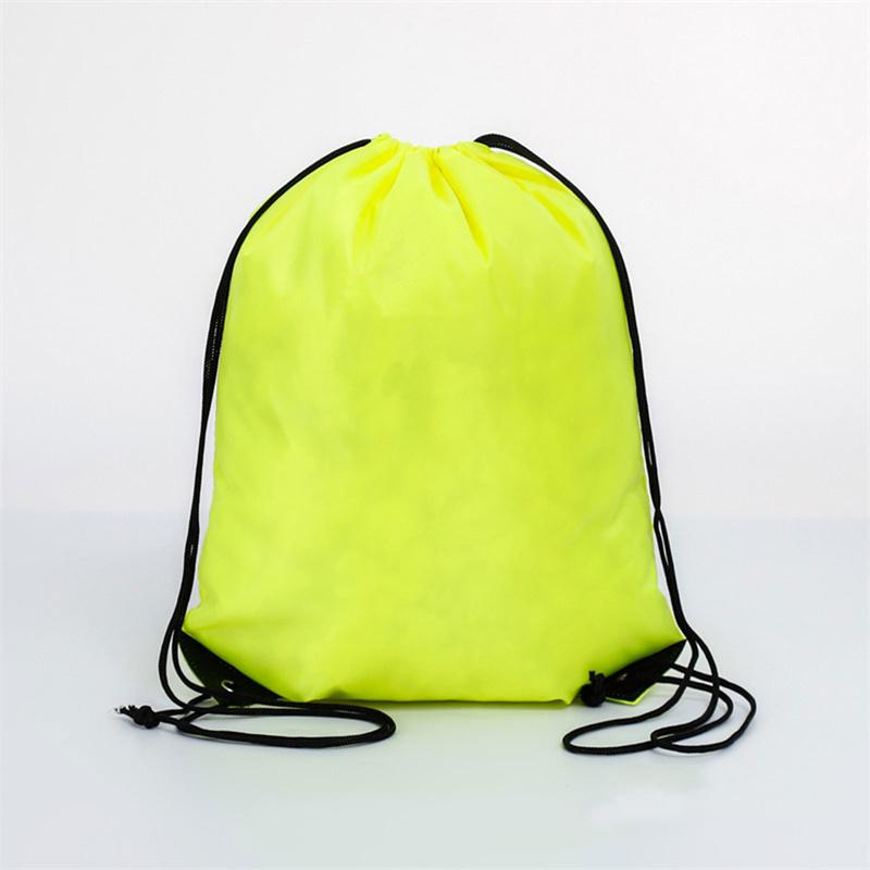 Portable Sports Bag Drawstring Belt Riding Backpack Gym Shoes Bag Storage Bag