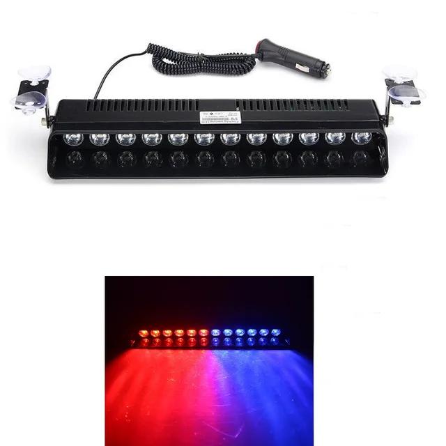12 светодиодов аварийный светодиодный стробоскоп полицейский для автомобиля грузовик красный синий янтарный белый светодиодный проблесковый маячок сигнальная лампа автомобильный фонарь в сборе
