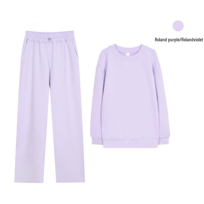 Оригинальный женский комплект Lulu для фитнеса и бега: Длинный свитшот с круглым вырезом и брюки из материала Air Layer